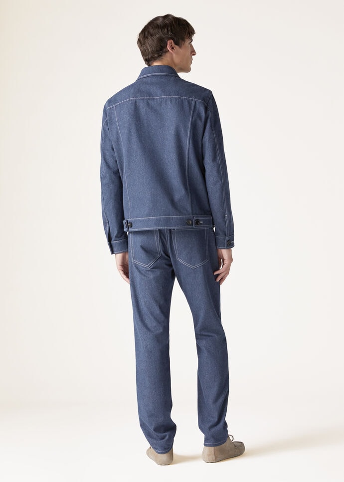 NEIVE JACKET DTL DENIM FLOWER_FAN9984_W13K_2