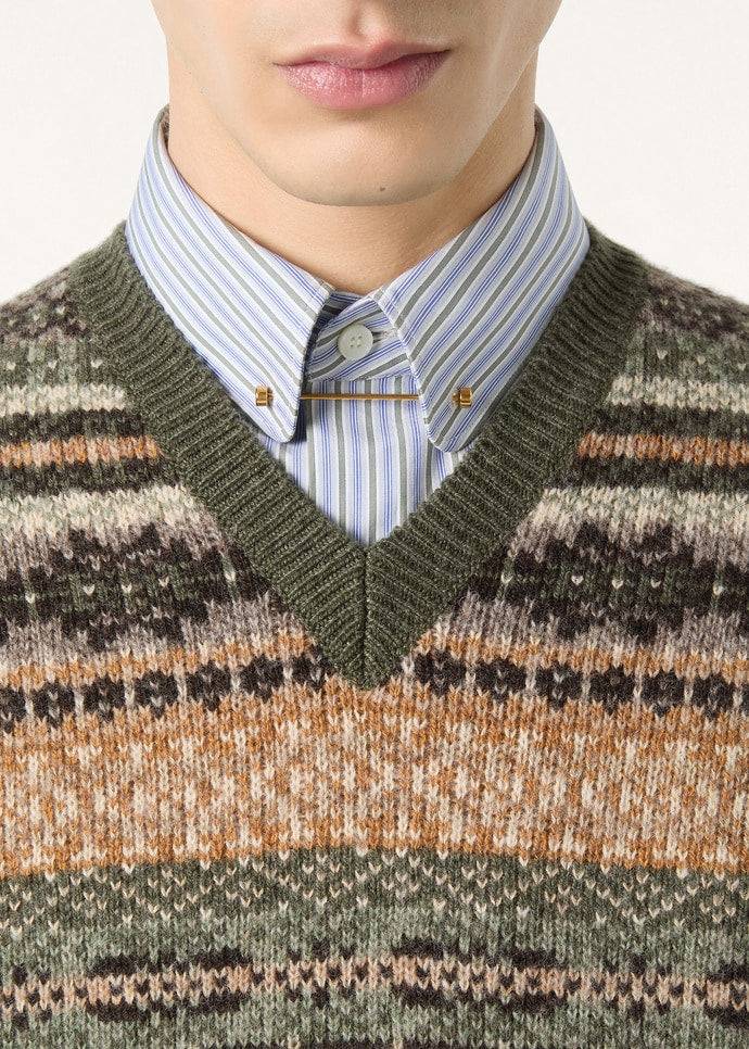 SPEYSIDE VEST SWEATER CASH WOOL GG 5_FAQ0832_F7KM_2