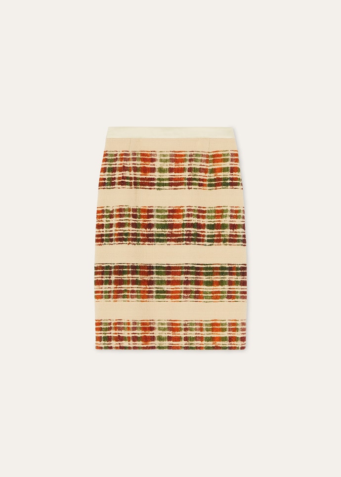 SYLVA SKIRT WATERCOLOR SUITCASE STRIPE_FAP7736_T1U4_5