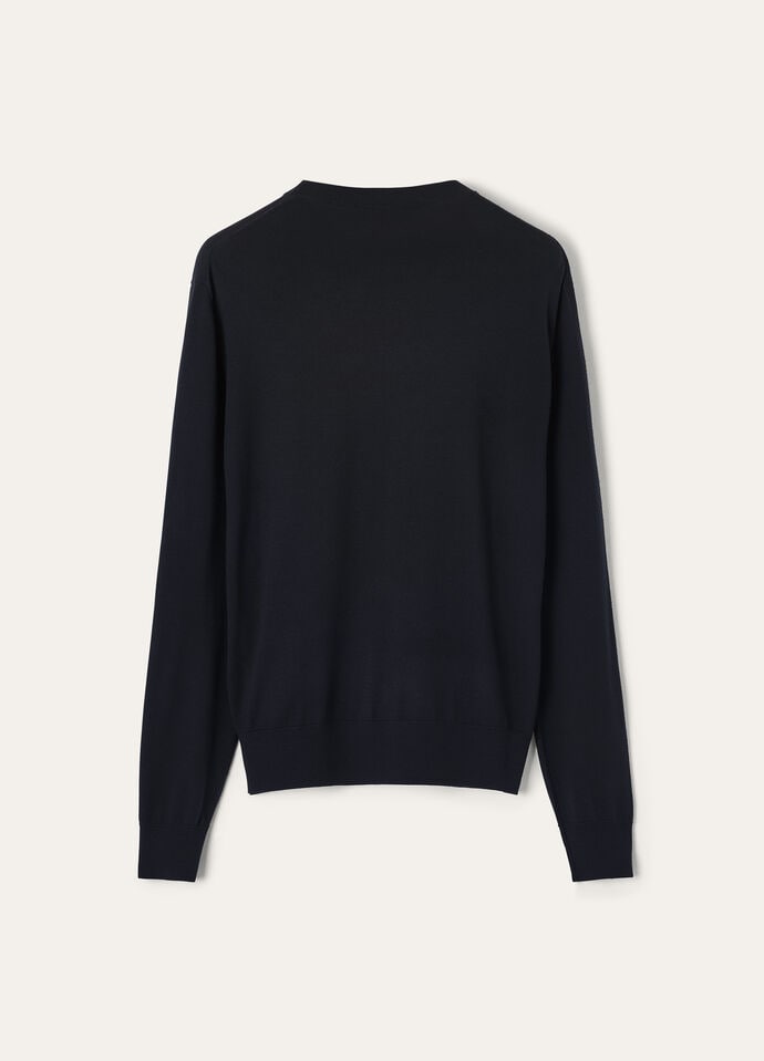 ROYAL LIGHTNESS CREWNECK SWEATER WOOL SILK GG 18_FAP0146_W000_6