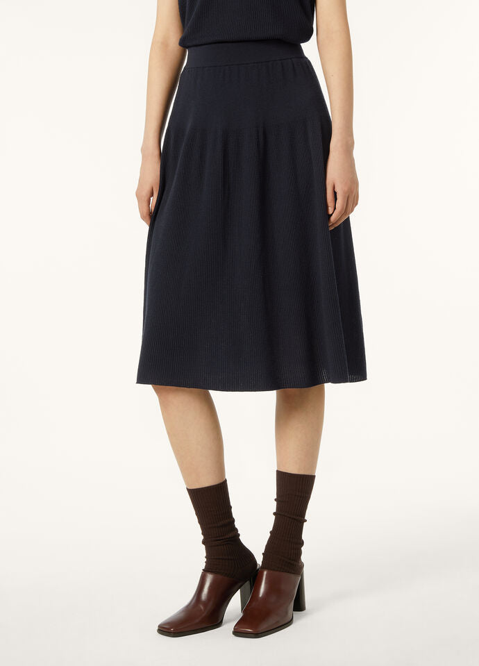 ROYAL LIGHTNESS RIBBED SKIRT WOOL SILK GG18_FAP2351_W000_3