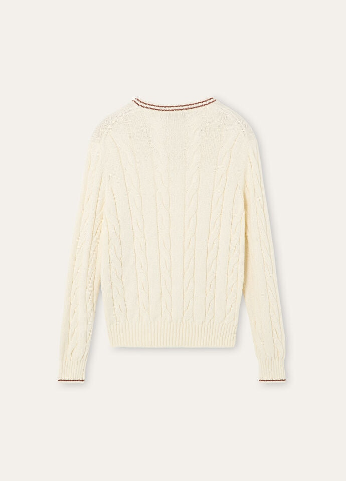 AUGUSTA V NECK SWEATER COTTON GG 5_FAP5524_B5H3_2
