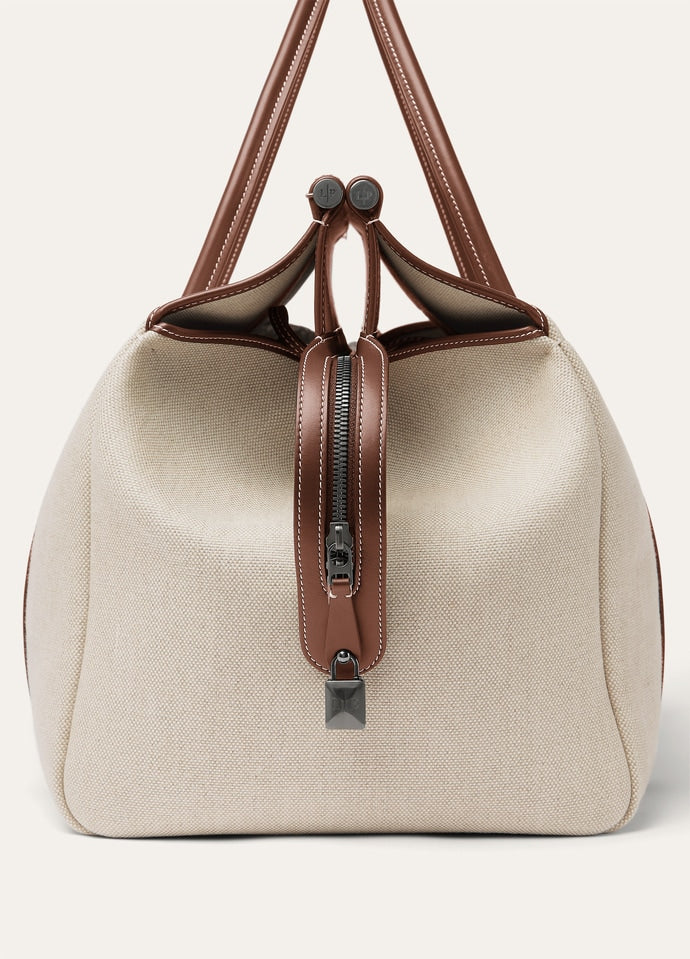 LOOM WEEKENDER L42 NAT.CANVAS ROUNDED LEATHER_FAP4438_B5FI_NR_4