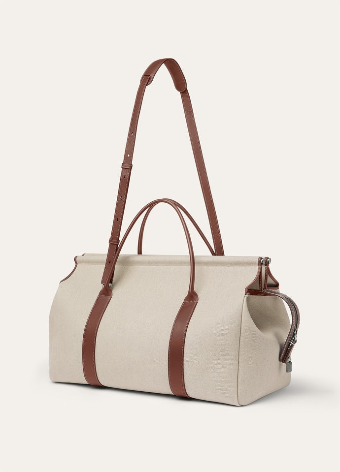 LOOM WEEKENDER L42 NAT.CANVAS ROUNDED LEATHER_FAP4438_B5FI_NR_3