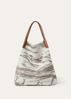 BALE HOBO EXTRA LARGE TESS JACQ WOOL VICUNA LNDSCP_FAP5214_F6WM_NR_2