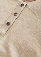 COCOONING LS POLO SWEATSHIRT RAW CASH FLEECE_FAO6286_E07N_7