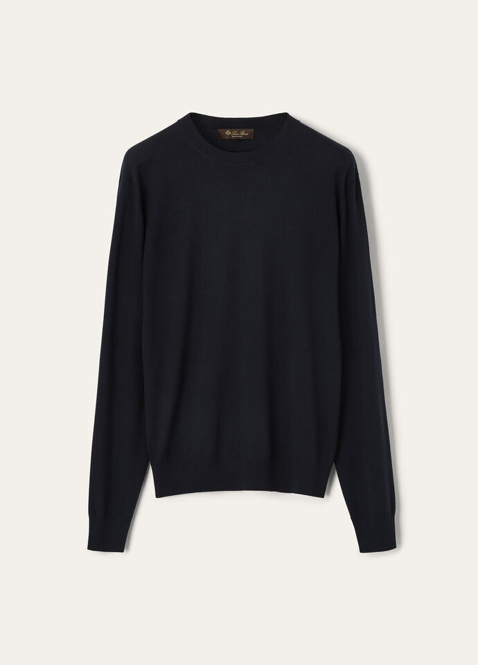 ROYAL LIGHTNESS CREWNECK SWEATER WOOL SILK GG 18_FAP0146_W000_5