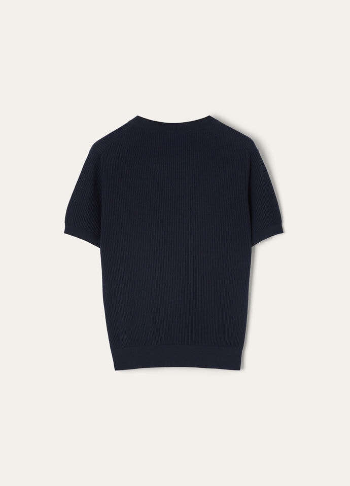 RIBBED ROYAL LIGHTNESS SS CREWNECK SW.WOOLSILK GG18_FAP0886_W000_6