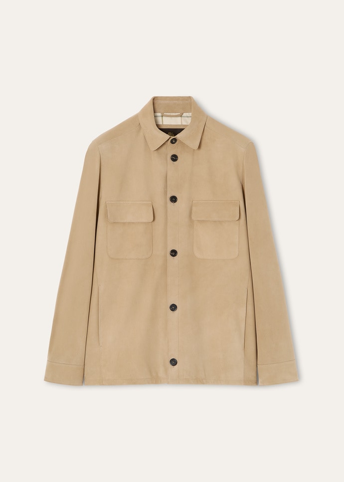 LORO PIANA OVERSHIRT LOWERED SUEDE_FAQ4057_D147_5