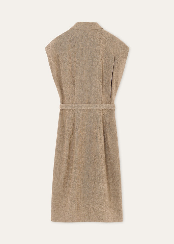 MAISE DRESS SARTORIAL LINEN CREPE_FAP8109_D0XO_6