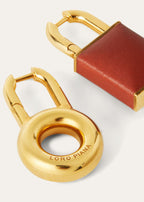 LEATHER COVERED CHARM EARRINGS ROUNDED CALF_FAO4274_P0AR_NR_3