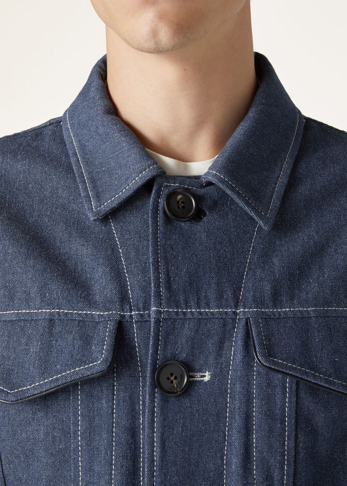 NEIVE JACKET DTL DENIM FLOWER_FAN9984_W13K_3