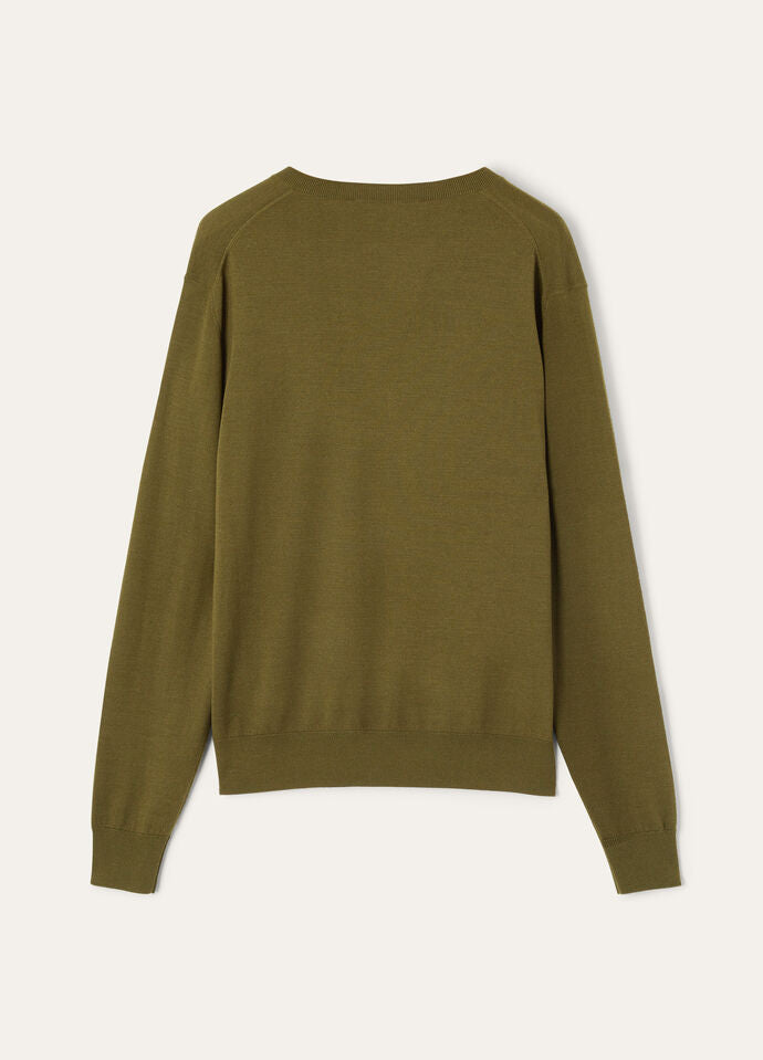 ICONIC ROYAL LIGHTNESS V NECK SWEATER WOOL SILK GG 18_FAP0150_516Y_6