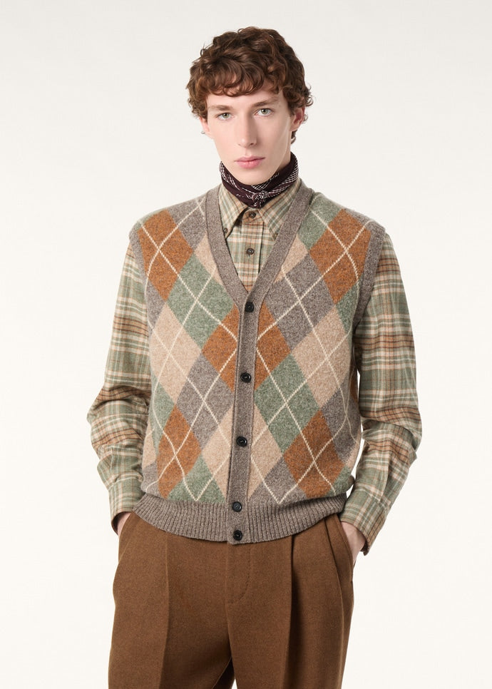 DRUMOAK ARGYLE VEST SWEATER WOOL GG 12_FAQ0843_F7KS_3
