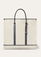  BEAM TOTE LARGE NATURAL CANVAS ROUNDED LEATHER_FAO5501_B4MI_NR_1