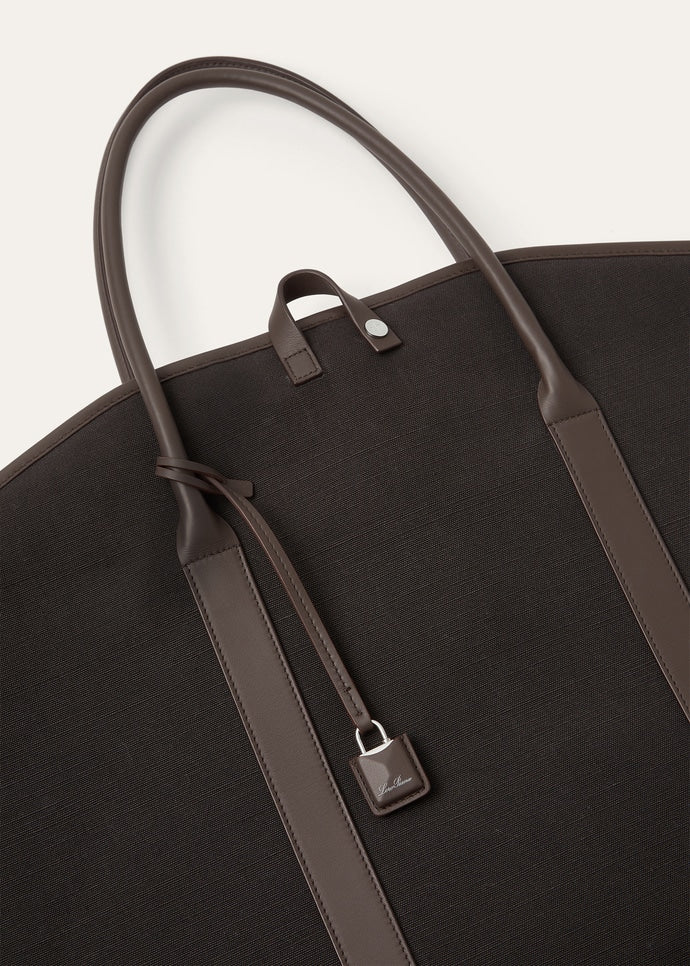 GUARDAROBA GARMENT BAG LINEN/ROUNDED LEATHER_FAQ3256_B5QL_NR_4