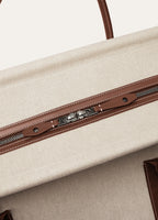 LOOM WEEKENDER L42 NAT.CANVAS ROUNDED LEATHER_FAP4438_B5FI_NR_5