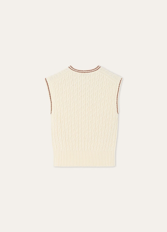 AUGUSTA VEST SWEATER COTTON  GG 5_FAP5528_B5H3_2