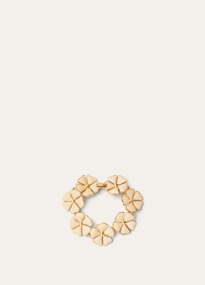 BLOOMING LINEN FLOWER BRACELET BRASS/ENAMEL_FAP6903_108X_5