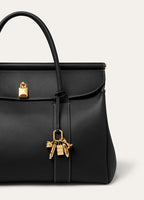 ANNIVERSARY BAG CHARM ROUNDED LEATHER/BRASS_FAP5201_804P_NR_3