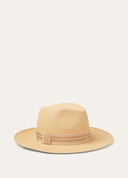 SERGIO HAT BICOLOR SUITCASE STRIPE RIBBON STRAW20_FAP1571_F6V8_2