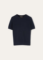 RIBBED ROYAL LIGHTNESS SS CREWNECK SW.WOOLSILK GG18_FAP0886_W000_5