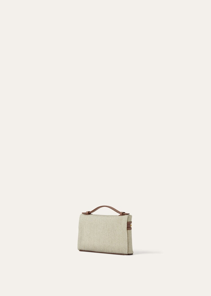 EXTRA POCKET MINI POUCH NATURAL CANVAS/ROUNDED LEATHER_FAP7962_B4NE_NR_2