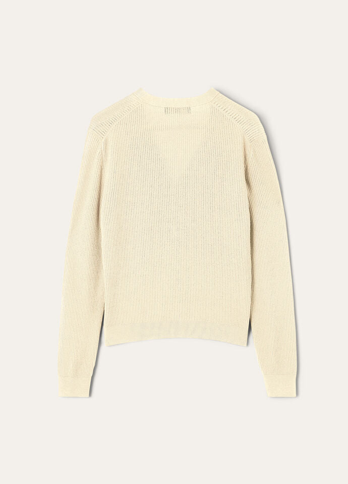 RIBBED ROYAL LIGHTNESS CARDIGAN SW.WOOL SILK GG18_FAP0887_1230_6