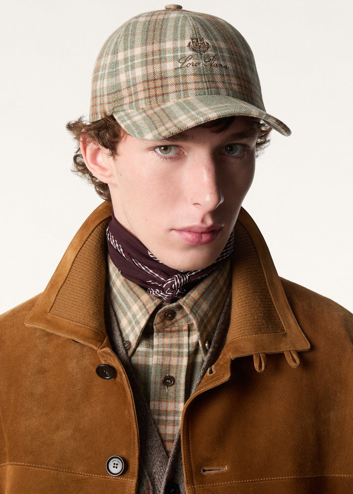LORO PIANA BASEBALL LORO CLAN FLANNEL STORM_FAP9220_F7CC_1