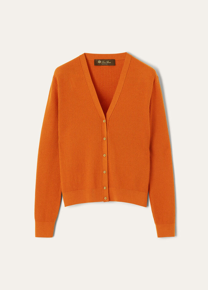 RIBBED ROYAL LIGHTNESS CARDIGAN SW.WOOL SILK GG18_FAP0887_L0CG_5