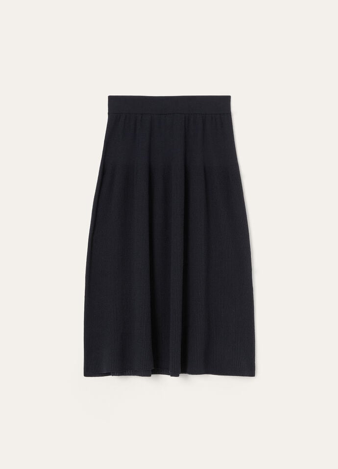 ROYAL LIGHTNESS RIBBED SKIRT WOOL SILK GG18_FAP2351_W000_6