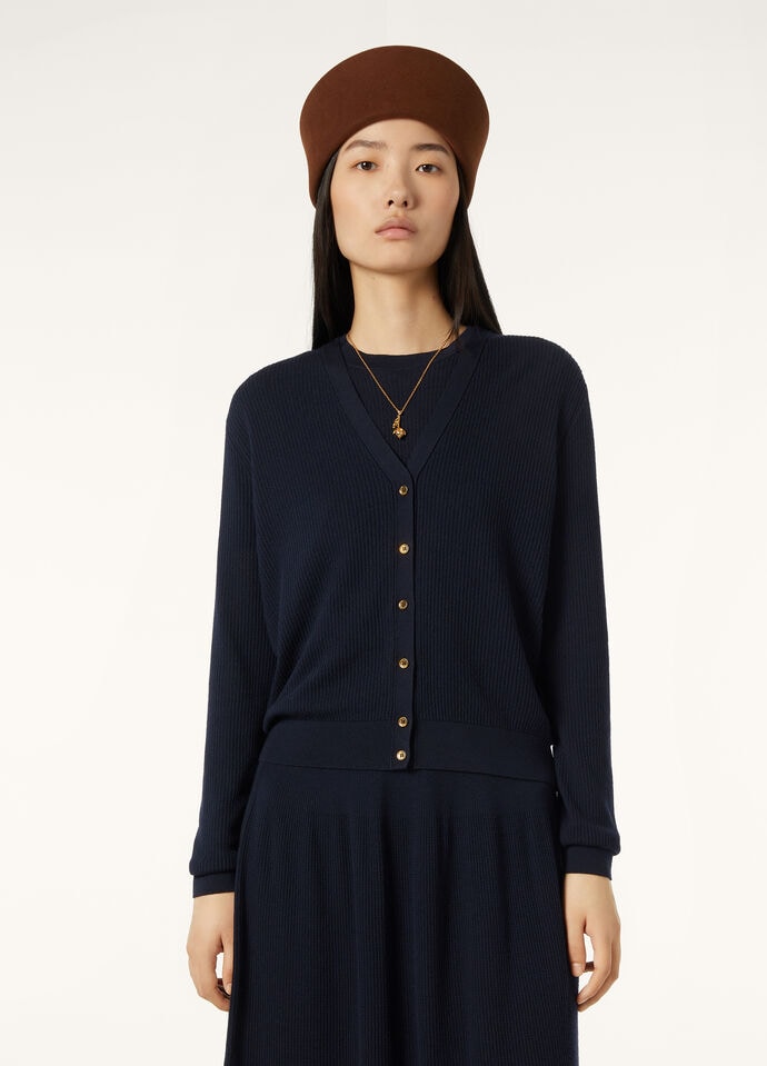 RIBBED ROYAL LIGHTNESS CARDIGAN SW.WOOL SILK GG18_FAP0887_W000_3