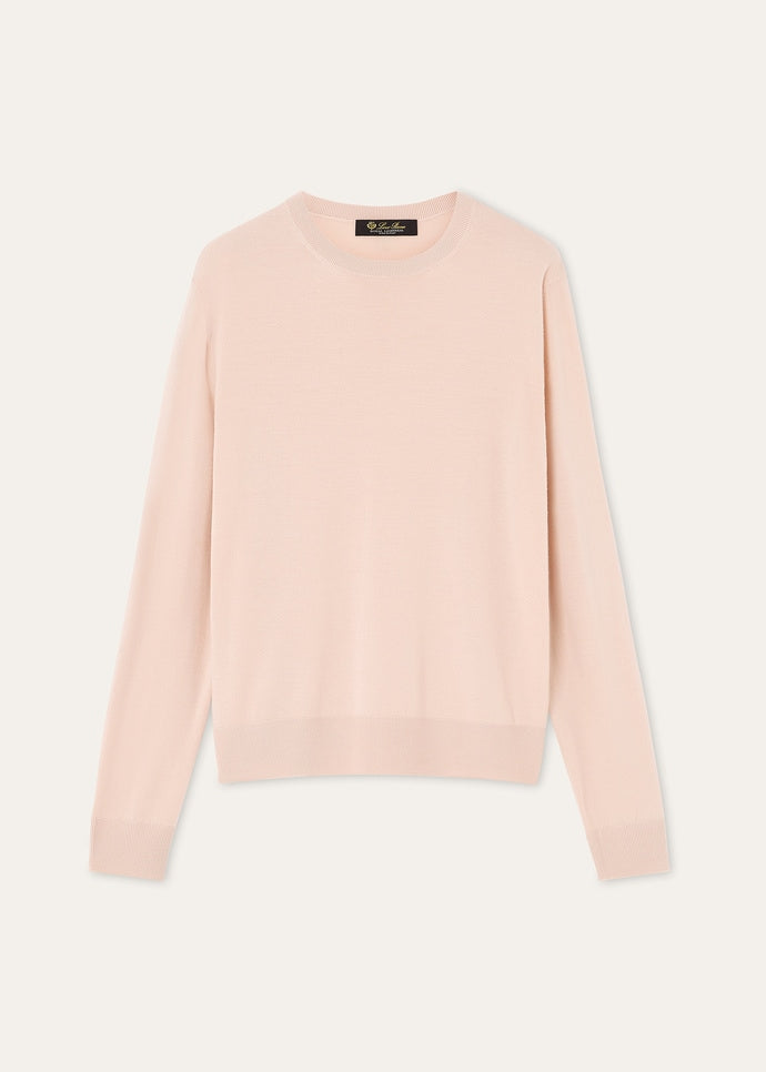 ROYAL LIGHTNESS CREWNECK SWEATER WOOL SILK GG 18_FAP0146_D0VN_5