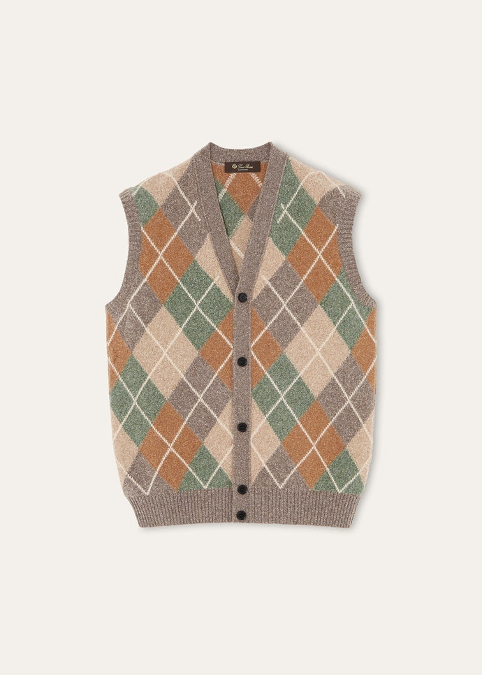DRUMOAK ARGYLE VEST SWEATER WOOL GG 12_FAQ0843_F7KS_5