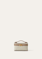 EXTRA POCKET MINI POUCH NATURAL CANVAS/ROUNDED LEATHER_FAP7962_B4NE_NR_1