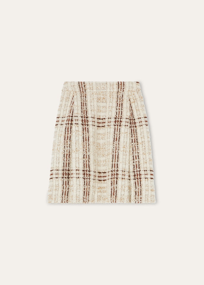 STEFANIE SKIRT CHECK TWEED_FAP7887_F7JZ_5