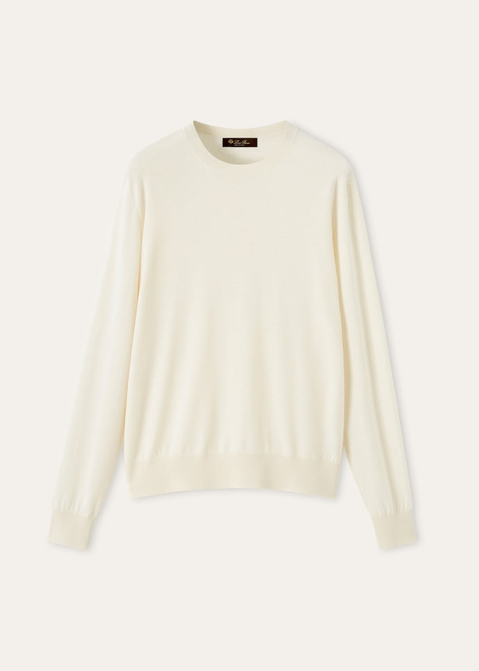 ROYAL LIGHTNESS CREWNECK SWEATER WOOL SILK GG 18_FAP0146_1230_5